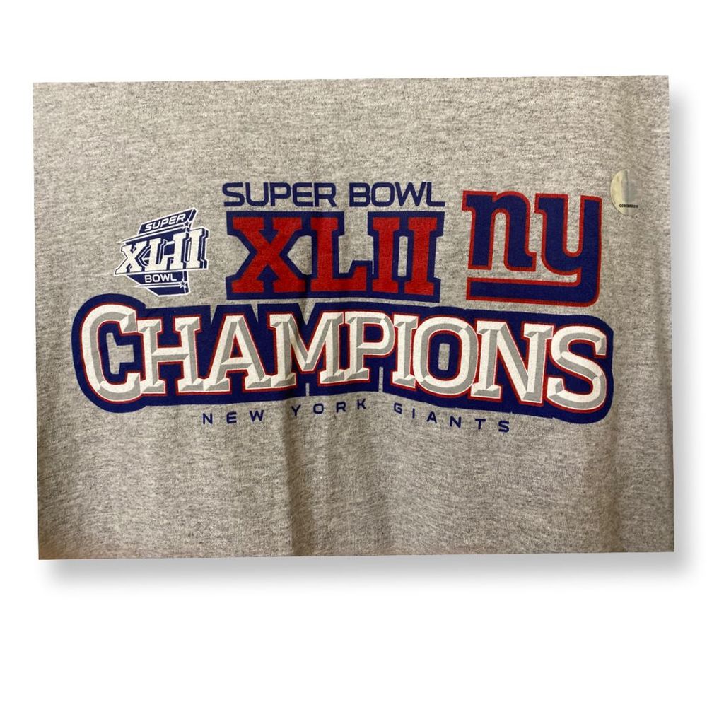 Commemorative Super Bowl 42 T Shirt New York Giants Champions Size 2XL Reebok